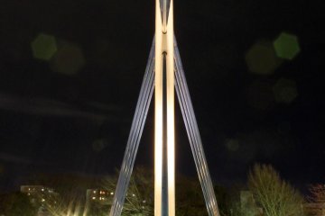 The symmetrical view of the bridge