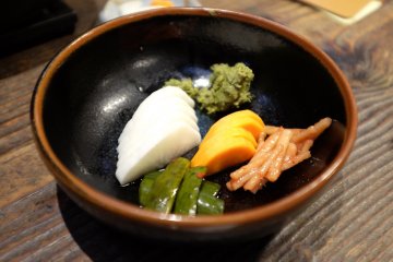 Tsukemono (Japanese preserved vegetables)