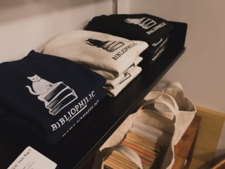 Bibliophilic t-shirts and tote bags