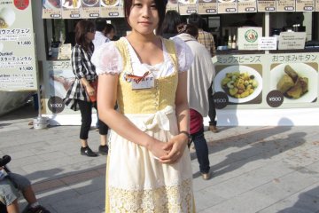Japanese girl in German clothes