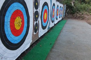 Practice Range: Shoot from the 10 or 15 meter mark