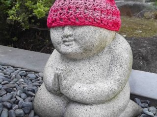 A knitted hat with Mickey ears