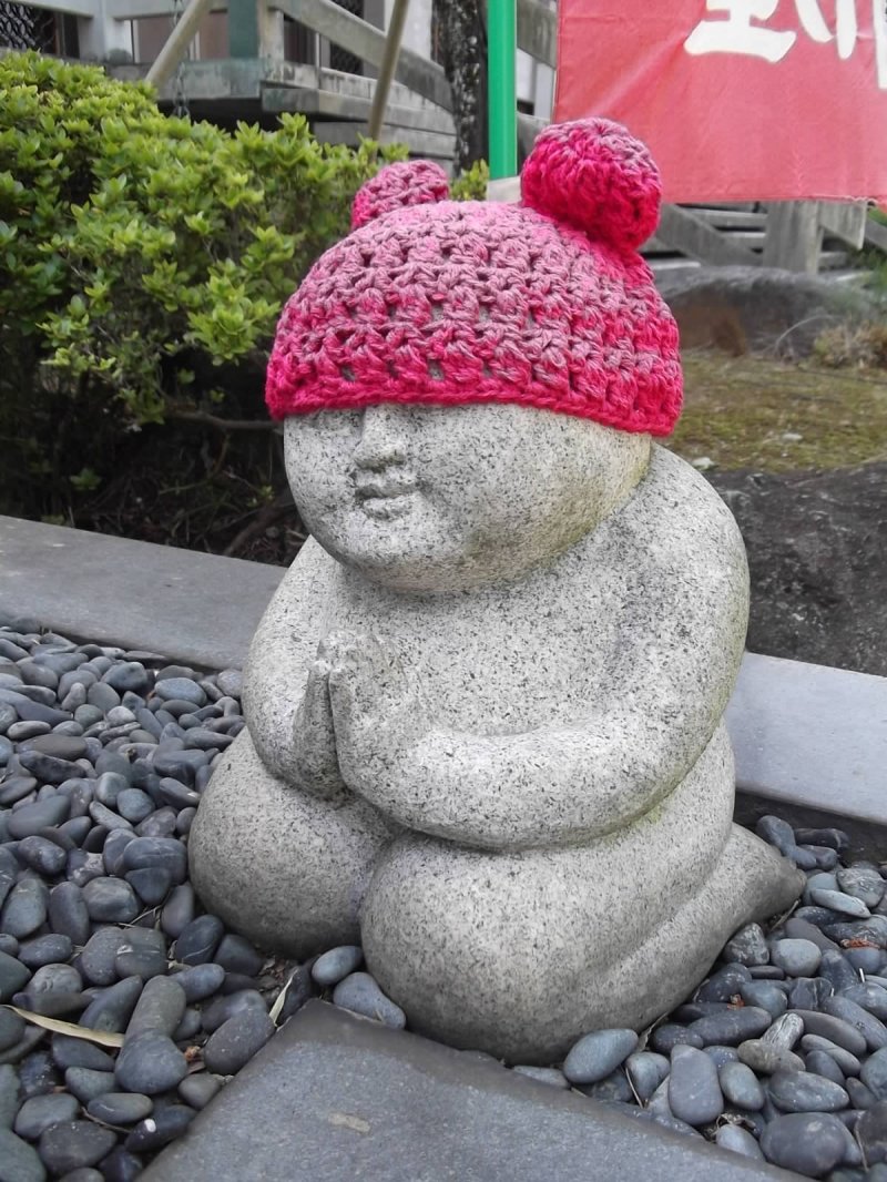 A knitted hat with Mickey ears