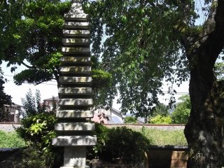 A pagoda in the shade