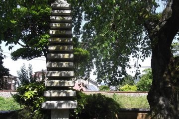 A pagoda in the shade