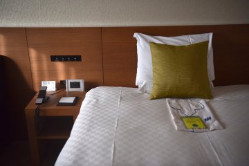 Single Room fitted with a double bed at Hotel Metropolitan Morioka