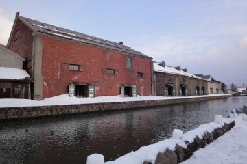 Warehouses by canal