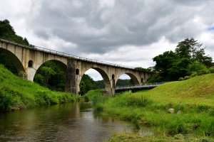 Megane Bridge and Miyamori River