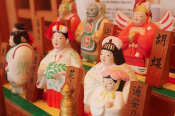 Colorful, handmade dolls and goods are authentic souvenirs