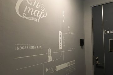 A map detailing how to get between studios
