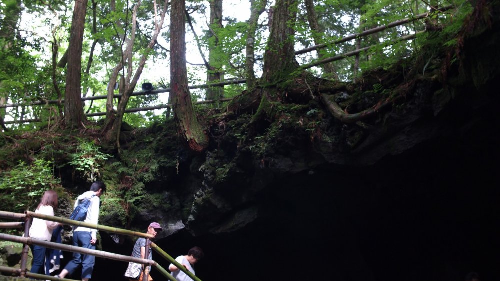 Entrée de la grotte Narusawa 