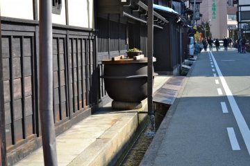 Quaint and beautiful @Old Town, Takayama. See the drainage system ?
