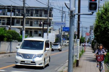 Signposted on Saitama's surrounding streets