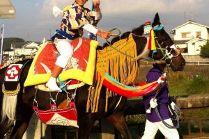 The horses gather from the neighbouring areas for the Otomouma Festival