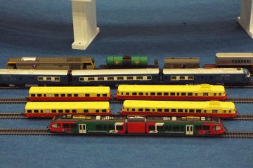 Old trains on display