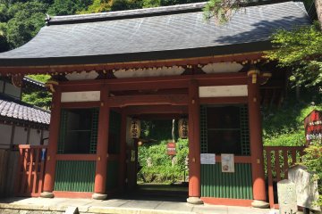 The entrance gate to Otaji Nenbutsu-ji