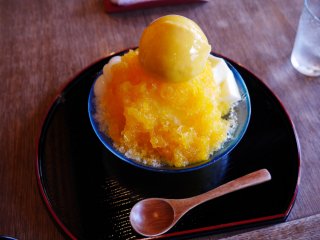 Mango kakigori will surely cool you down on a humid day