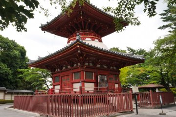 Kitain Temple's colorful pagoda