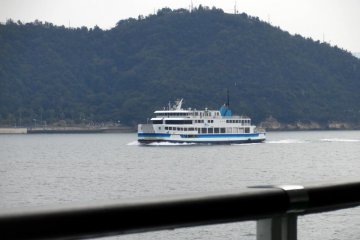Passing another Cruise Ferry