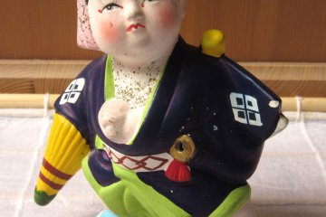 Старинная кукла Хаката, 1950-е. Подарок