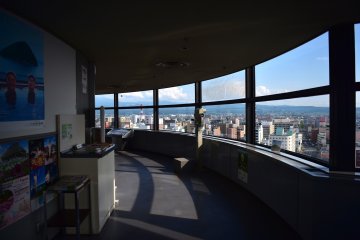 Interior of the 13th floor observation deck