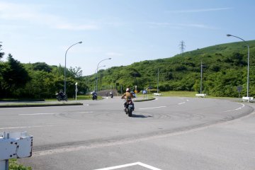 Fellow riders on their way out of Izu Skyline Parkway