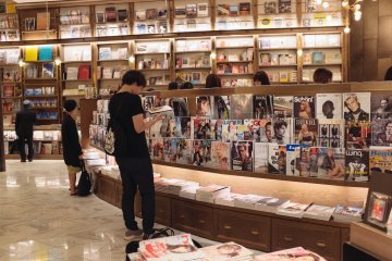 Magazine shelves