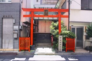 Charming shrine found in a small side street