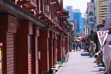 Back street of Asakusa market