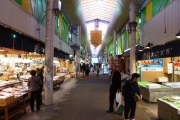 Inside Omicho Market 