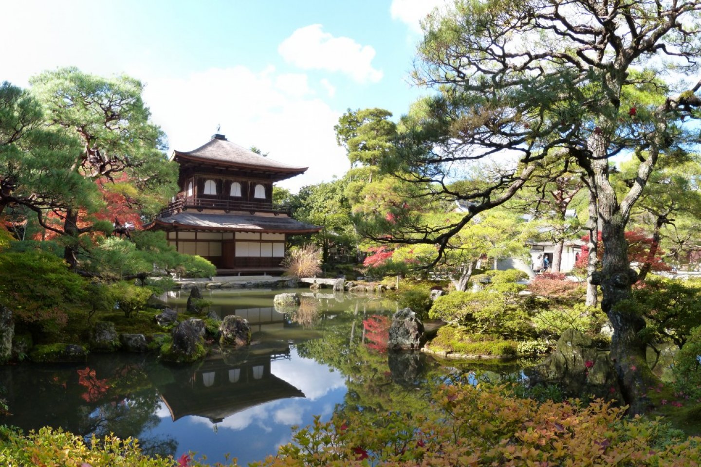 The pond in Ginkaku-ji Temple, Kyoto