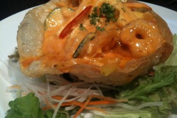 The melt in mouth 'Shrimp and vegetables in spicy mayonnaise sauce'