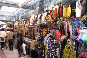 It houses markets along with brand shops