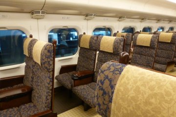 Typical Seating on Bullet Train