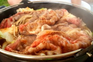 Boeuf de Yonezawa façon sukiyaki
