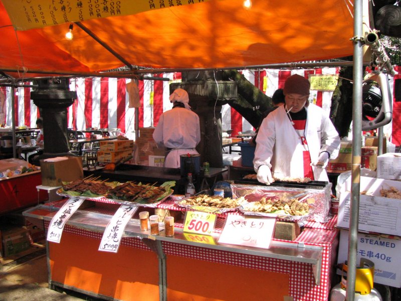 Cooking stalls in Ueno