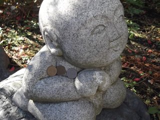 A cute little Buddhist statue