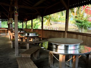 Inside udon restaurant