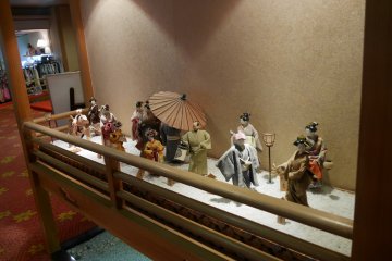 A delightful scene among the many curios around the hotel's public areas.