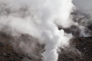 Impressive volcanic activity at Asahidake