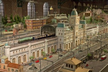 A stunning replica of a train station