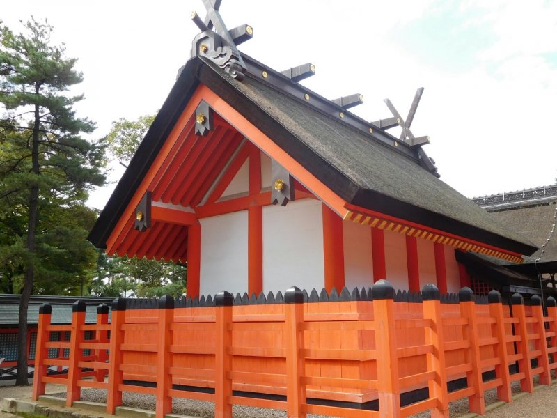 Thatched roofs of Sumiyoshi Tiasha