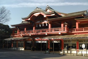 Main hall of the Chiba Shrine
