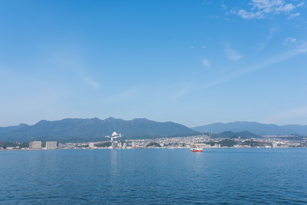 The ferry leaves from the Miyajima port every 10 - 15 minutes.