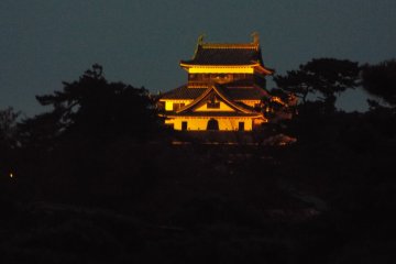 Matsue Castle at night