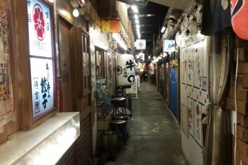 Dining alley under Yurakucho rail tracks, near Ginza