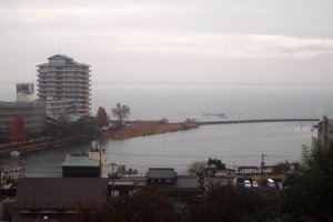 Lake Biwa as seen from Hanakaido Ryokan