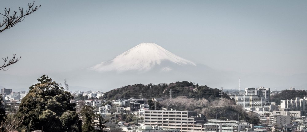  On clear days you can get some fine views of Mount Fuji