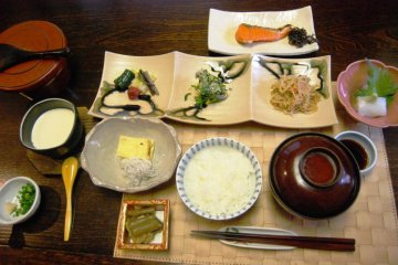 Traditional Japanese breakfast