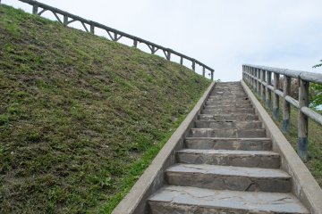 The walls of Goryokaku Fort offer a peaceful overlook today.
